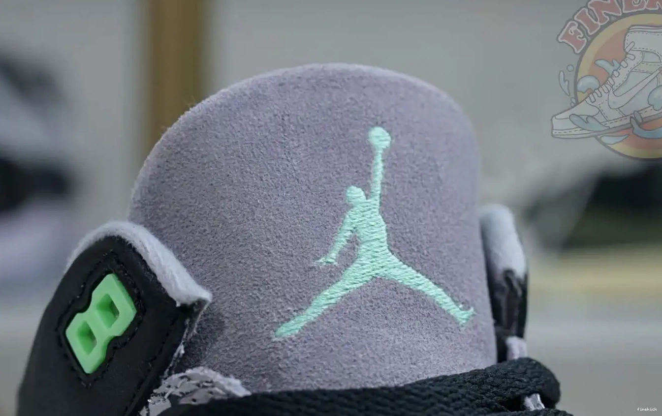 Green Glow Air Jordan 3 0613
